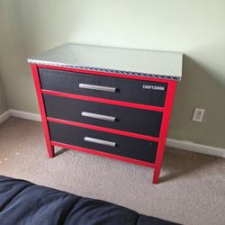 full bed frame and dresser