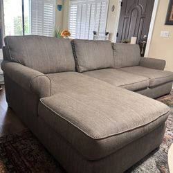 Pottery Barn 2 Piece Sectional Sofa with Chaise