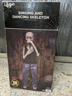 Halloween Prop Singing & Dancing Skeleton