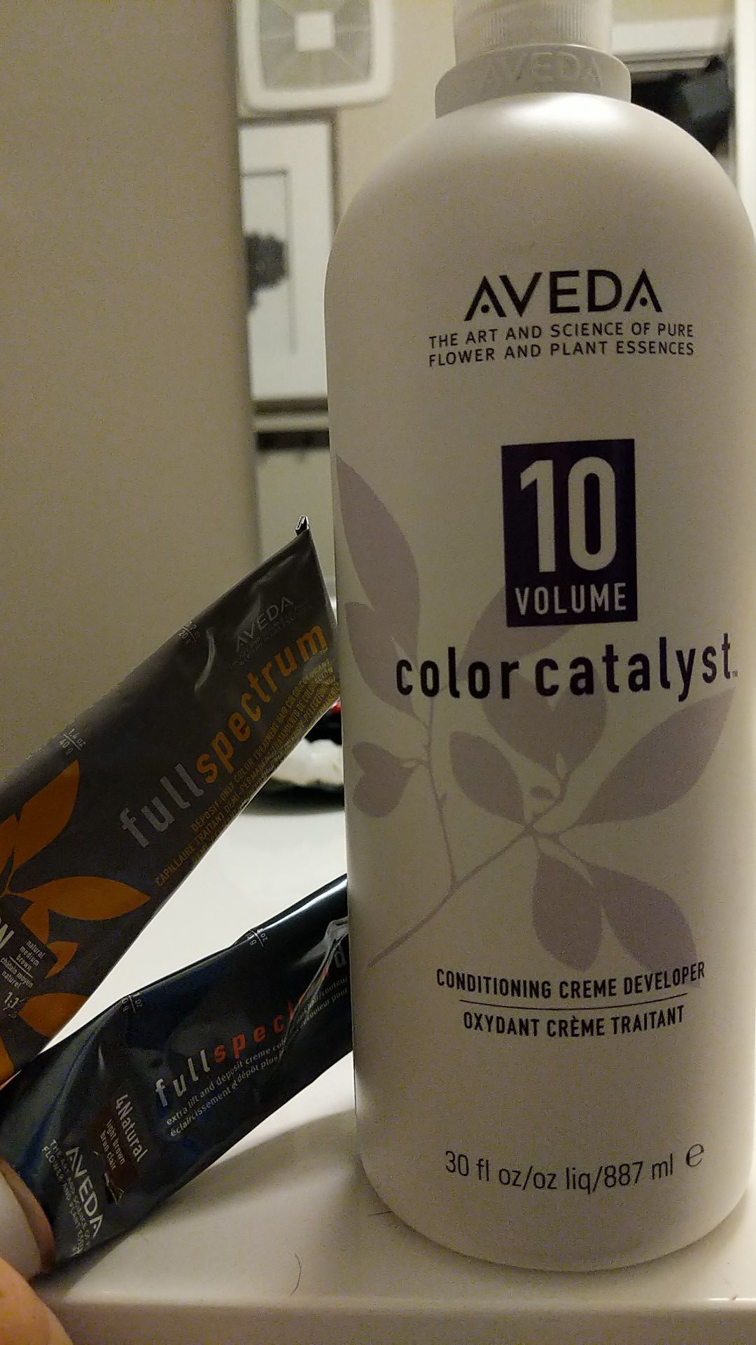Aveda hair dye color catalyst and full spectrum