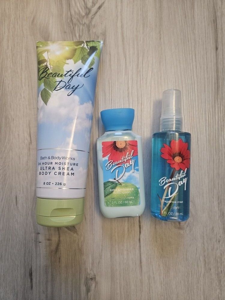 Bath & Body Works Beautiful Day Ultra Shea Body Cream, Mist & Body Lotion