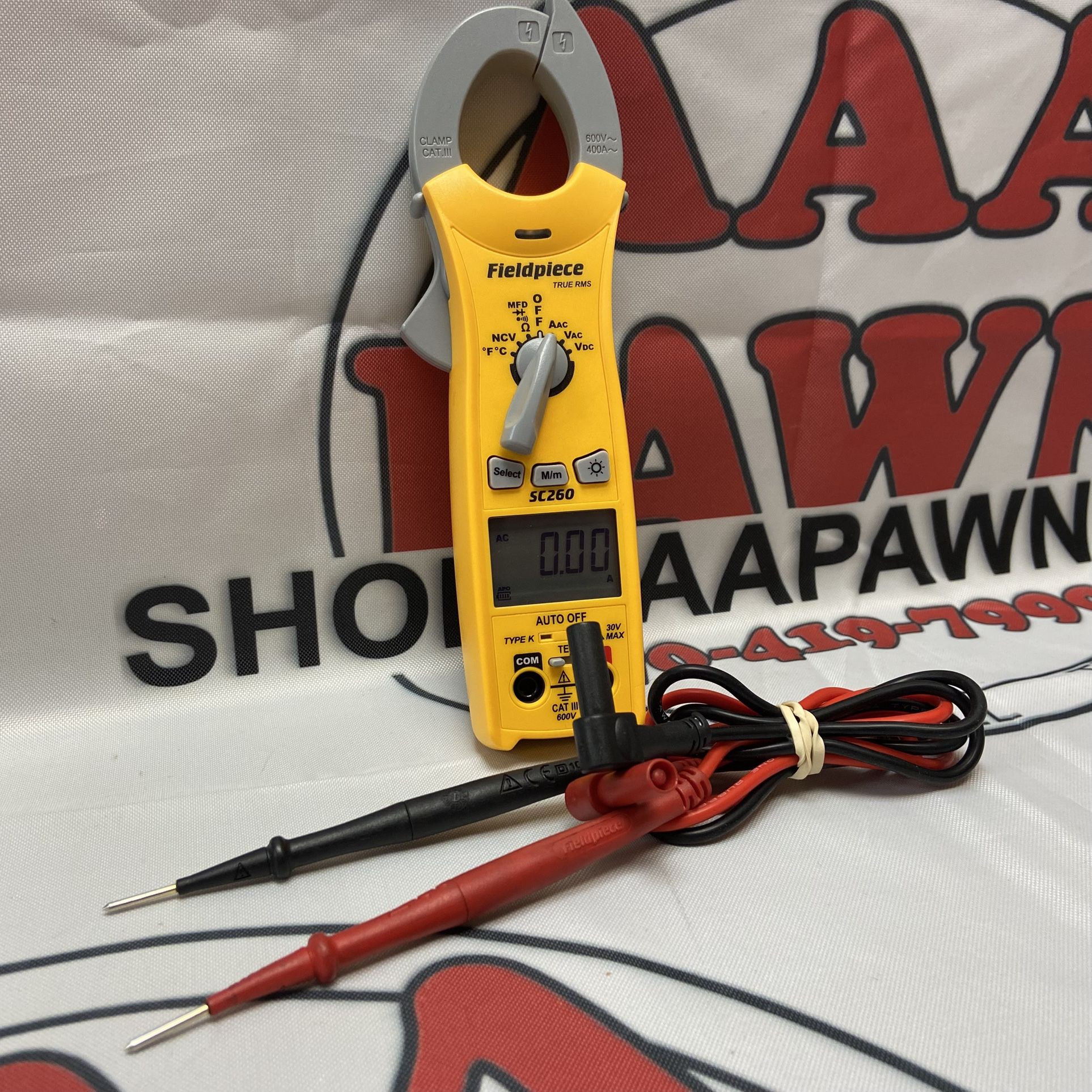 Fieldpiece True RMS Clamp Multimeter SC260 w/ Case & Leads 11056197