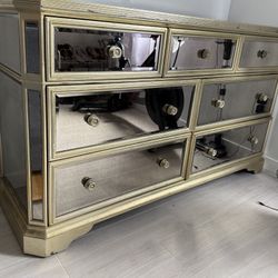 Macy’s Marquis Gold Mirrored Dresser