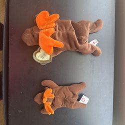 Ty Beanie Baby “Chocolate” Moose Plush – With Tags – Vintage 1993/1999