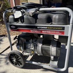 Generator 5500W / 8250W + Cable. Briggs & Stratton Storm Responder