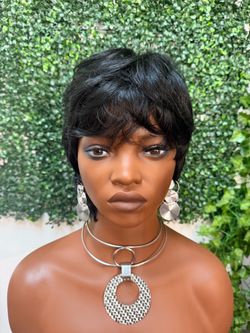 Pixie cut wig