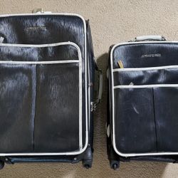 Adrienne Vittadini 2-Piece Suitcase Set - Functional & Clean!