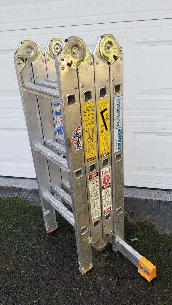 12ft. Krause MultiMatic Extra Heavy Duty Industrial Ladder Model #121482