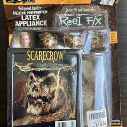 Spirit Halloween makeup Scarecrow Latex application Costume 