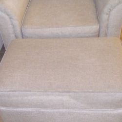 Comfy Sofa Chair And Ottoman