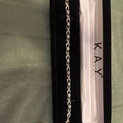 Kay’s Jewelry Silver Tennis Chain 7.5inch