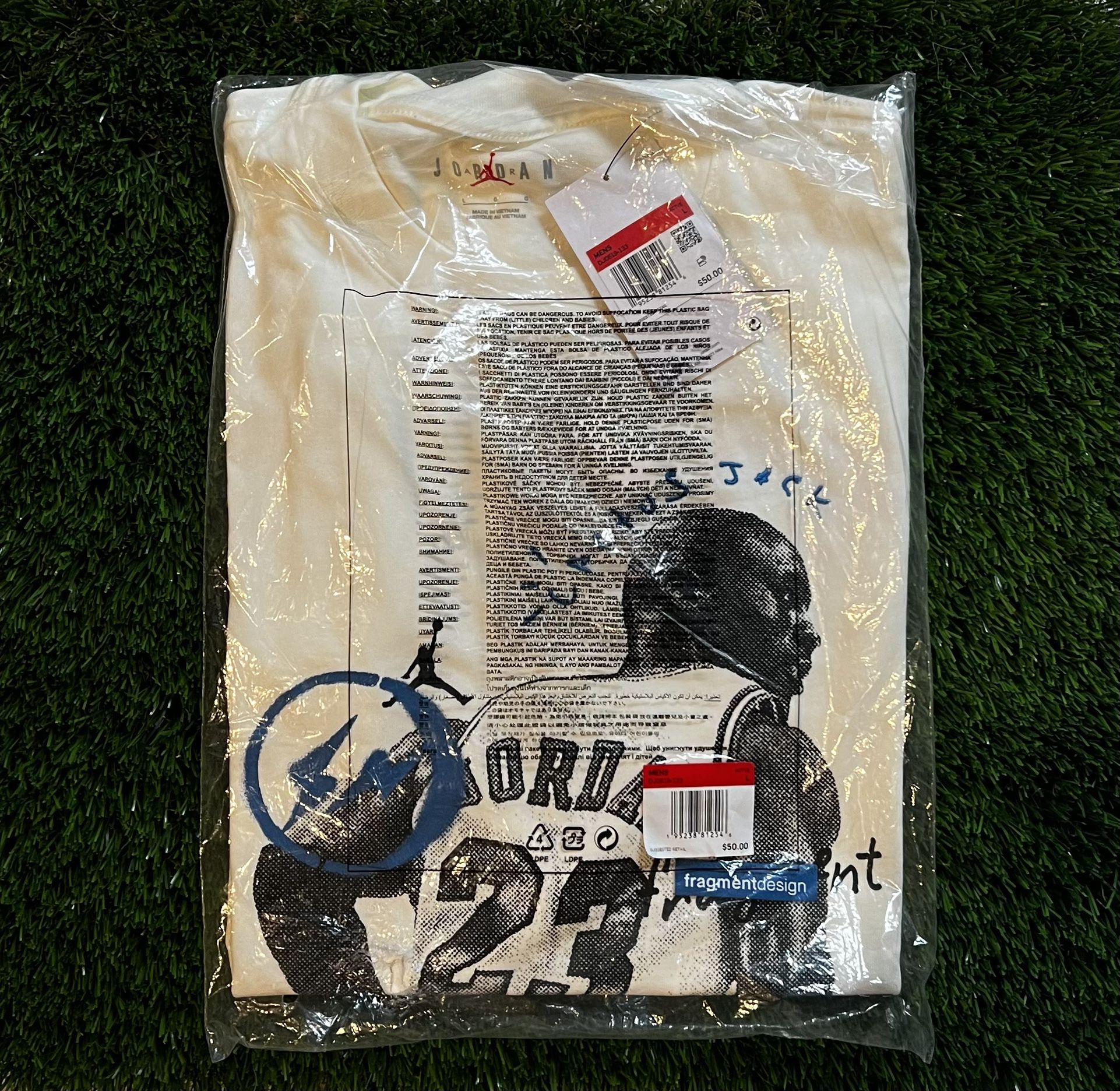 Travis Scott x Jordan × Fragment T-shirt for Sale in Forest Park, IL