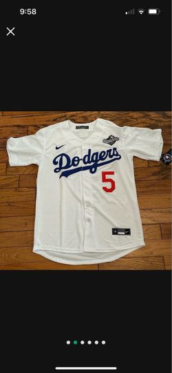 White Los Angeles dodgers Freddy freeman World Series jersey