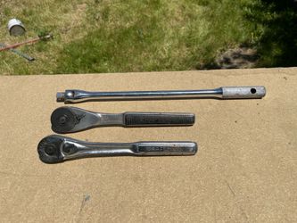 Vintage USA-Made Craftsman Ratchets & Breaker Bar Tool Lot