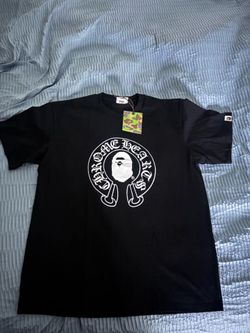 Chrome heart and  bape Black shirt