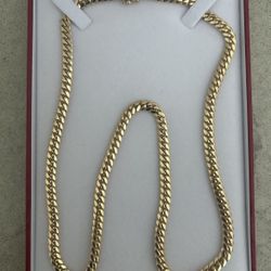 14k Miami Cuban Link chain 24"