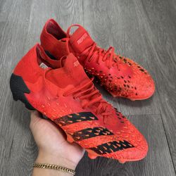 Adidas Predator Freak.1 Low FG Soccer Cleats Red FY6266 Mens Size 7