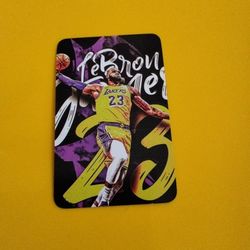 LEBRON JAMES Card Lebron James Basketball Card LOMO Los Angeles Lakers NBA
