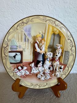 Disney 101 Dalmatians & Bambi 3D Collector Plates
