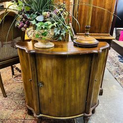 Beautiful Unique Walnut Nightstand/ Table/ Cabinet/ Chest 