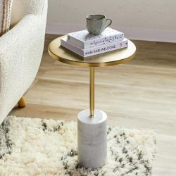 OPEN BOX! Article Narro Marble Side Table - Delivery Available