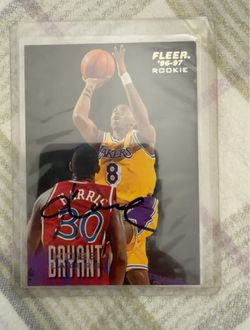 Kobe Bryant autographed rookie card