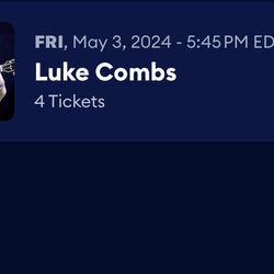 Luke Combs Jacksonville,Fl. May 3 