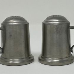 Vintage Lenox Pewter Salt And Pepper Shakers 
