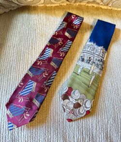 Polo Novelty Print Neckties Set of Two