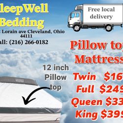 New 12 Inch Pillow top Mattresses