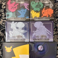 Sealed bundle of Pokemon Sword & Shield Elite Trainer Boxes