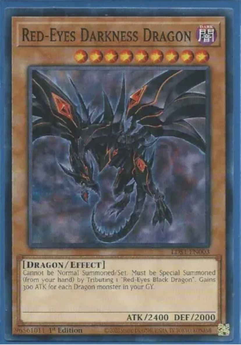 Yugioh - Red-Eyes Darkness Dragon - 1st Edition Card
