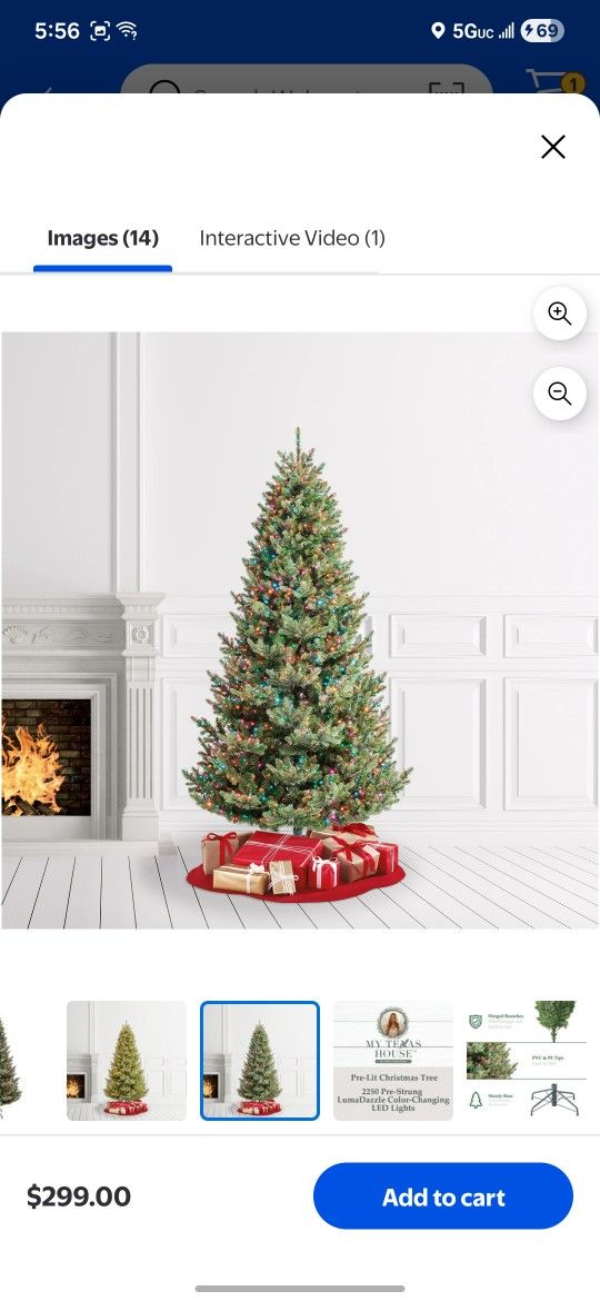 7.5 Ft Pre-lit Christmas Tree