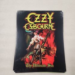 Ozzy Osbourne Rock Music Band Ultimate Sin Metal Sign 