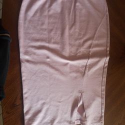 Pink Pencil Skirt 