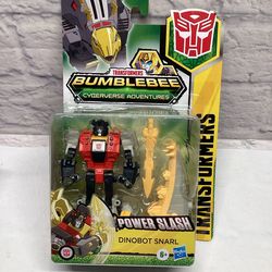 Transformers Bumblebee Cyberverse Adventures Power Slash Dinobot Snarl Figure