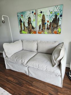 Washable Modular Sofa - Light Grey