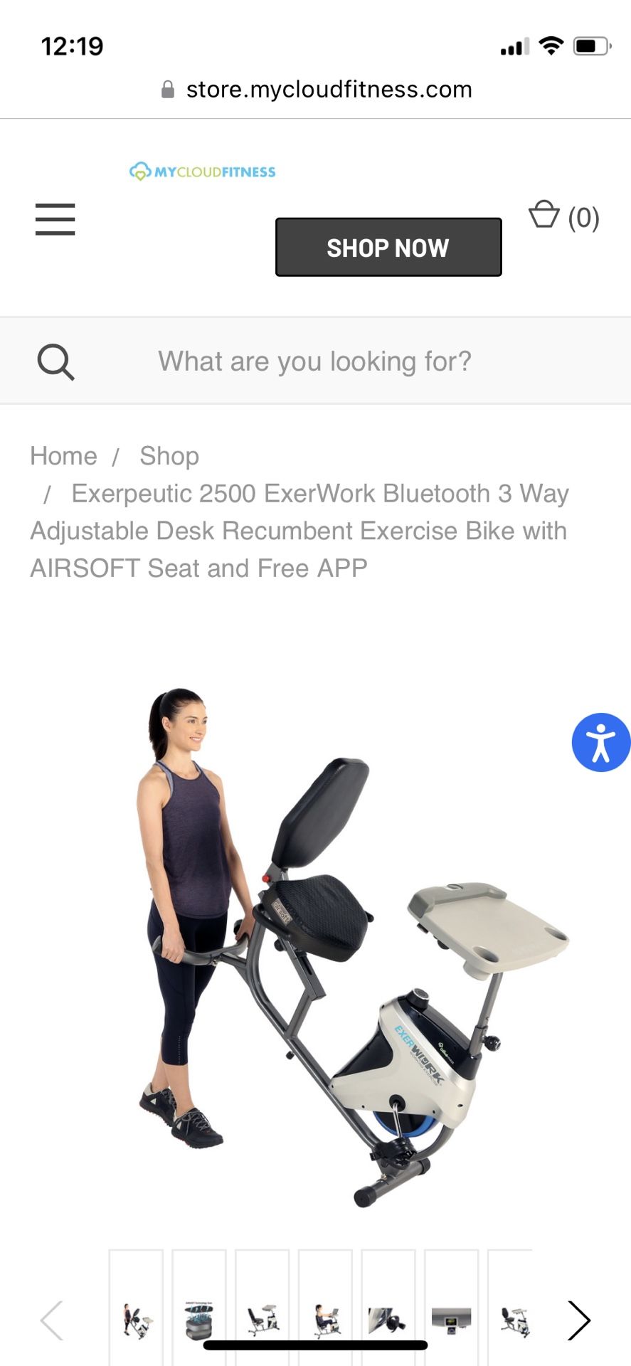 Exerpeutic 2500 online recumbent bike