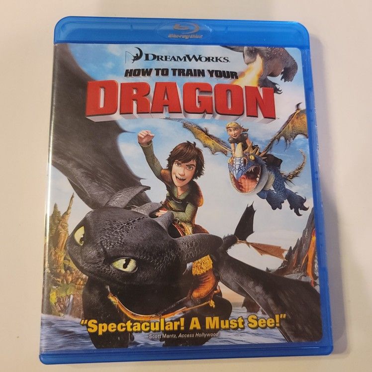$5 BLU RAY MOVIE. HOW TO TRAIN YOUR DRAGON.  BLU RAY  ONLY. NO DIGITAL. $5 OR TRADE FOR A MOVIE TITLE I DO NOT ALREADY OWN.