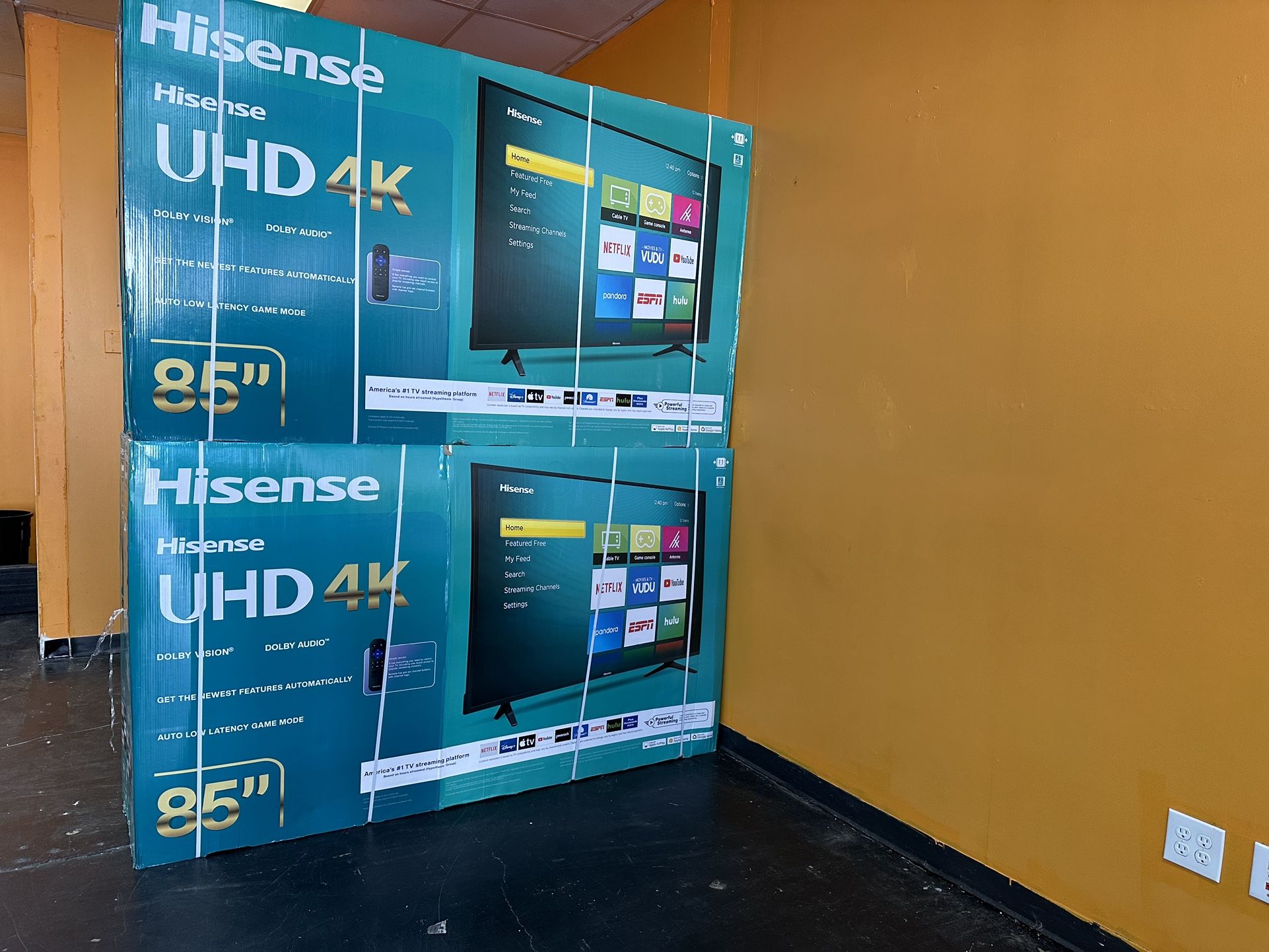 85”Hisense 4K Smart Tv 🚨Financing Option‼️