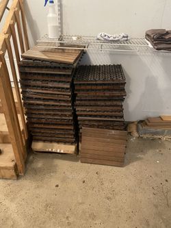 Teak spa mats