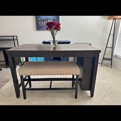 Dining Room Table w/ USB and wine storage 