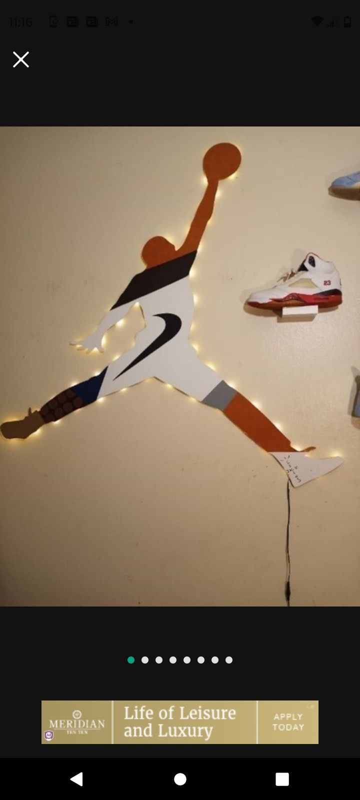 Jordan 1 Travis Scott LED wall Display 