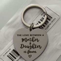 Mother Daughter Love Forever Keychain