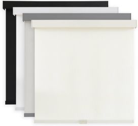 AOSKY Light Filtering Roller Shades for Windows, 22.5" W × 72" H, Cream