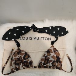 Louis Vuitton Polka Dot Leopard Bikini New With Tags