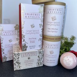 Crabtree & Evelyn Hand Therapy and Triple Milled Soap Bundle - Ginger Spice Makes Everything Nice