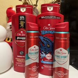 Old Spice Body Wash And Deodorant 