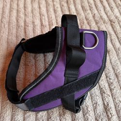 Dog Harness, No-Pull Reflective Dog Vest, Breathable Adjustable Pet Harness Purple  Size  Small