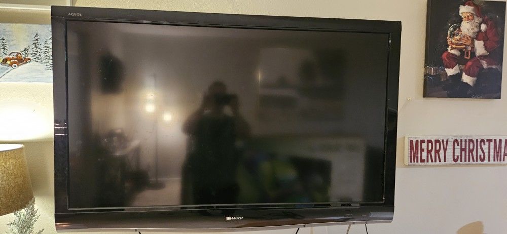55" Sharp Aquos TV W/ Wall Mount